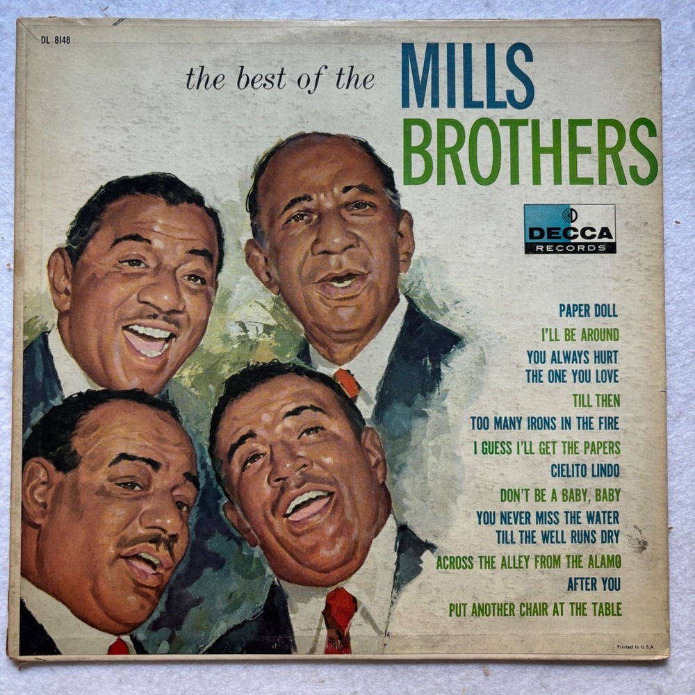 Mills Brothers Best Of LP DL 8148 Decca 33RPM Record  Album